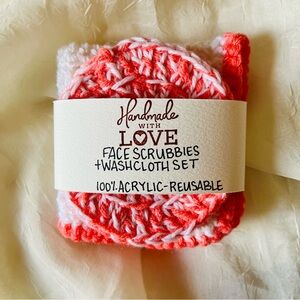 100% Acrylic Face Scrubbies & Wash Cloth Set